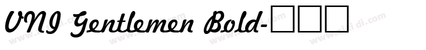 VNI Gentlemen Bold字体转换